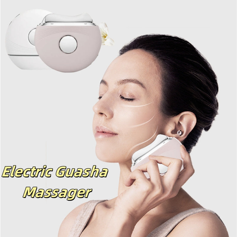 Electric Guasha Face Massager — EMS Facial Lifting & Skin Tightening Device